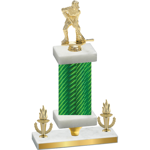 Premium Single Green Carbon Fiber Victory Hockey Trophy