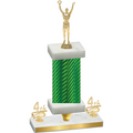 Premium Single Green Carbon Fiber Fourth Place Victory Trophy