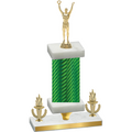 Premium Single Green Carbon Fiber Victory Victory Trophy