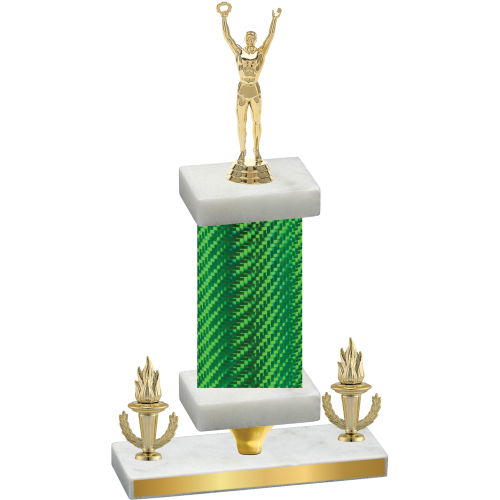 Premium Single Green Carbon Fiber Victory Victory Trophy