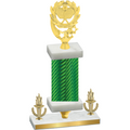 Premium Single Green Carbon Fiber Victory Pickleball Trophy