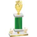 Premium Single Green Carbon Fiber Third Place Pickleball Trophy