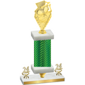 Premium Single Green Carbon Fiber Year Pickleball Trophy