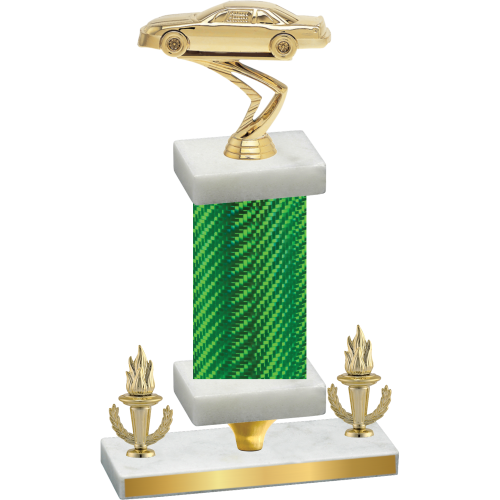 Premium Single Green Carbon Fiber Victory Cars Trophy