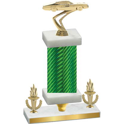 Premium Single Green Carbon Fiber Victory Cars Trophy
