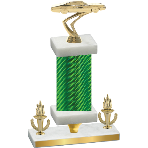 Premium Single Green Carbon Fiber Victory Cars Trophy