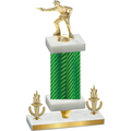 Premium Single Green Carbon Fiber Victory Shooter Trophy