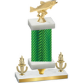 Premium Single Green Carbon Fiber Victory Fishing Trophy