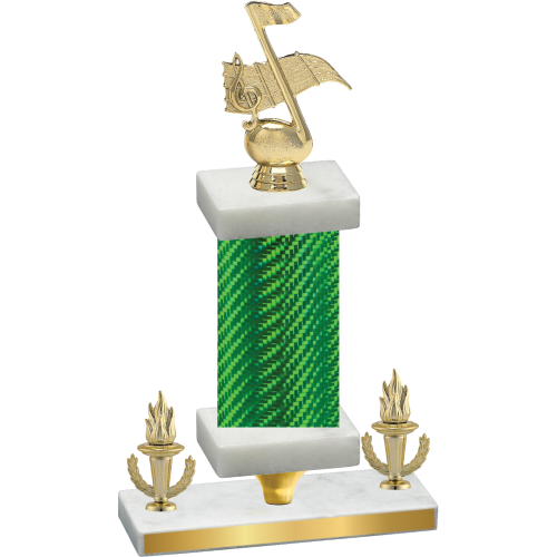 Premium Single Green Carbon Fiber Victory Music Trophy