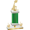 Premium Single Green Carbon Fiber First Place Golf Trophy