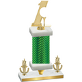 Premium Single Green Carbon Fiber Victory Golf Trophy