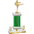 Premium Single Green Carbon Fiber Year Karate Trophy