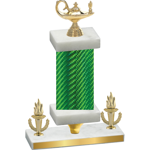 Premium Single Green Carbon Fiber Victory Academics Trophy