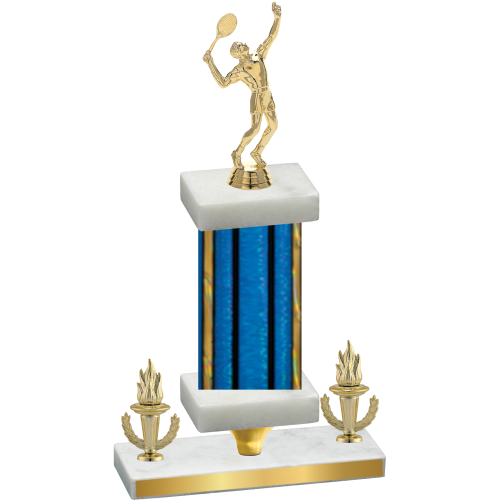 Premium Single Blue Glacier Victory Tennis Trophy