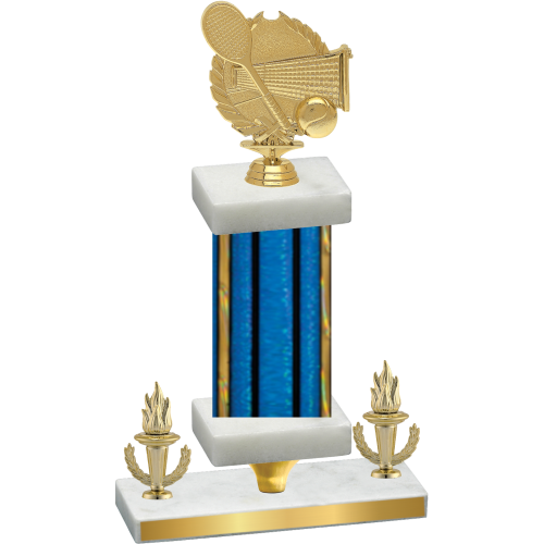 Premium Single Blue Glacier Victory Tennis Trophy