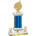 Premium Single Blue Glacier Year Volleyball Trophy