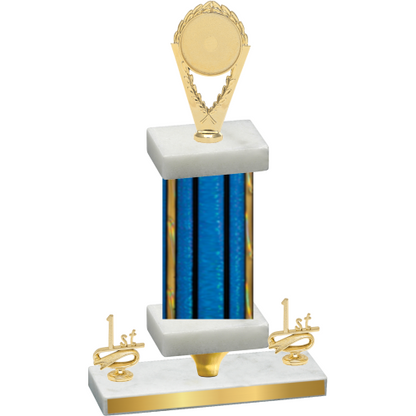Premium Single Blue Glacier First Place Insert Trophy