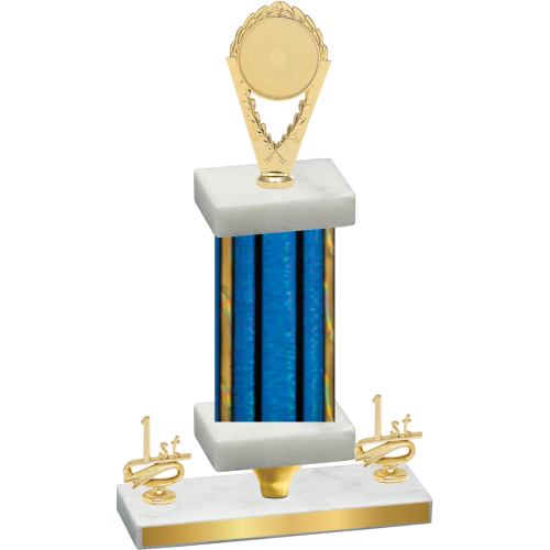 Premium Single Blue Glacier First Place Insert Trophy