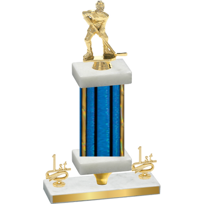 Premium Single Blue Glacier First Place Hockey Trophy
