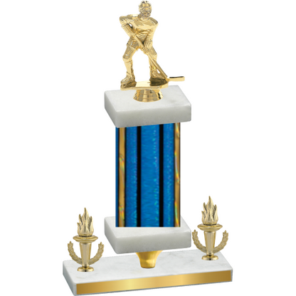 Premium Single Blue Glacier Victory Hockey Trophy