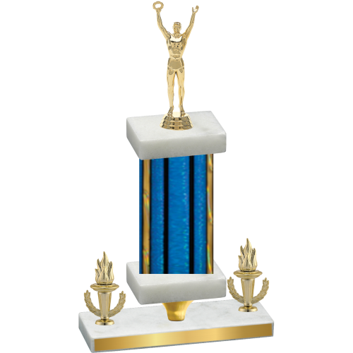 Premium Single Blue Glacier Victory Victory Trophy