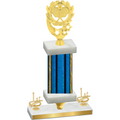 Premium Single Blue Glacier First Place Pickleball Trophy