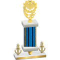 Premium Single Blue Glacier Victory Pickleball Trophy