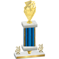 Premium Single Blue Glacier Year Pickleball Trophy