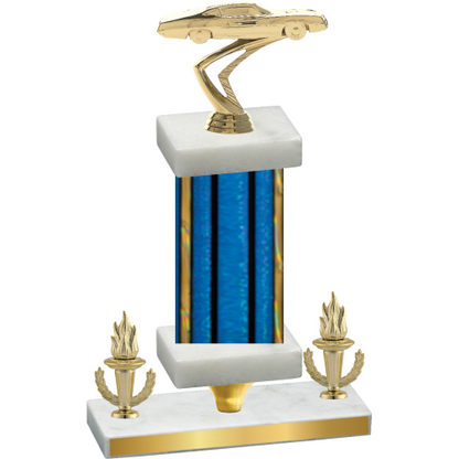 Premium Single Blue Glacier Victory Cars Trophy