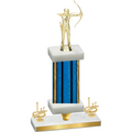 Premium Single Blue Glacier First Place Archery Trophy