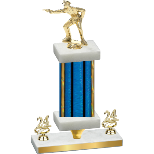 Premium Single Blue Glacier Year Shooter Trophy