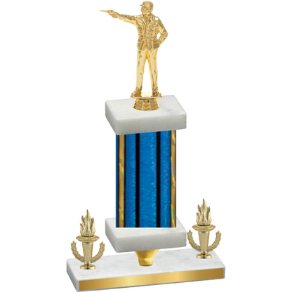 Premium Single Blue Glacier Victory Shooter Trophy