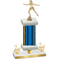 Premium Single Blue Glacier Second Place Skater Trophy