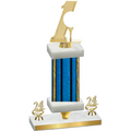 Premium Single Blue Glacier Year Golf Trophy