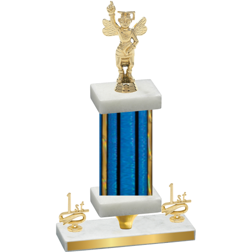 Premium Single Blue Glacier First Place Academics Trophy
