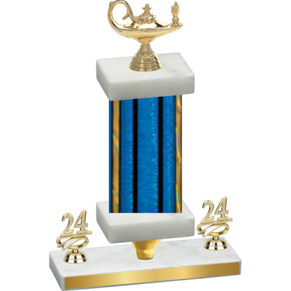 Premium Single Blue Glacier Year Academics Trophy