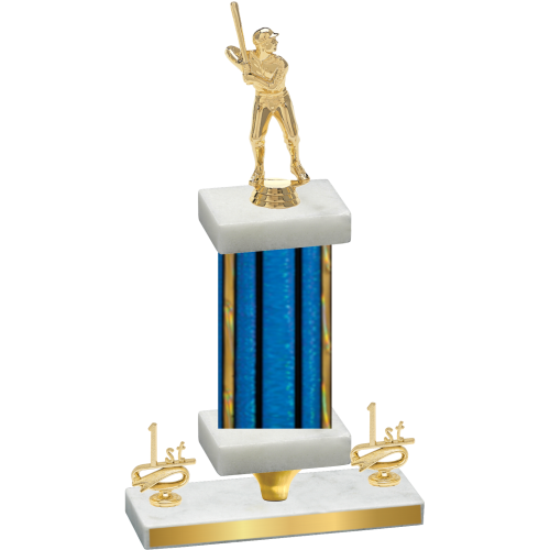 Premium Single Blue Glacier First Place Baseball Trophy