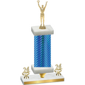 Premium Single Blue Carbon Fiber Year Victory Trophy