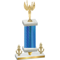 Premium Single Blue Carbon Fiber Victory Victory Trophy