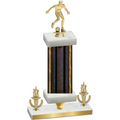 Premium Single Black Glacier Victory Soccer Trophy