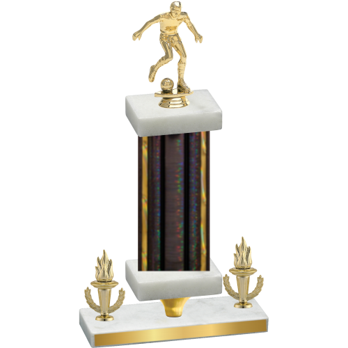 Premium Single Black Glacier Victory Soccer Trophy