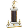 Premium Single Black Glacier Victory Soccer Trophy