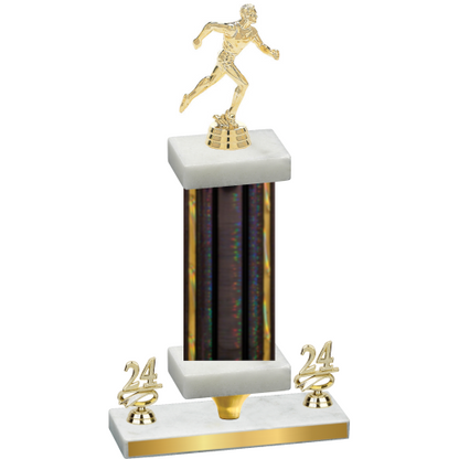 Premium Single Black Glacier Year Running Trophy