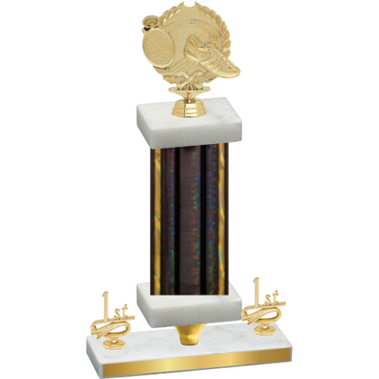 Premium Single Black Glacier First Place Running Trophy