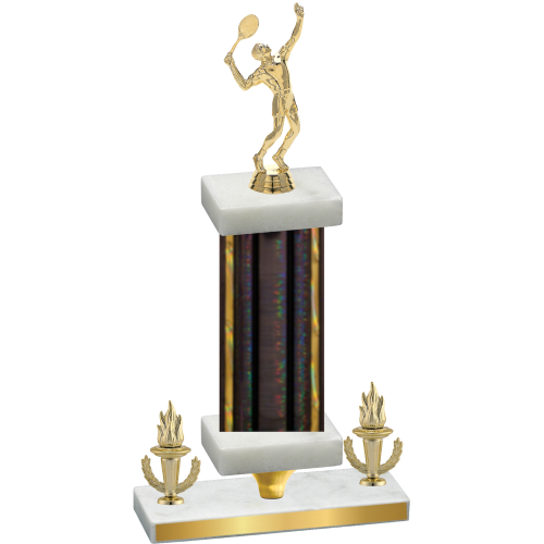 Premium Single Black Glacier Victory Tennis Trophy