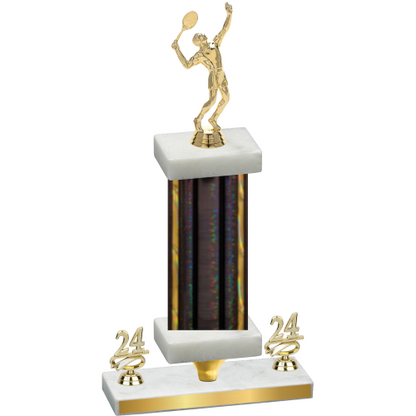 Premium Single Black Glacier Year Tennis Trophy