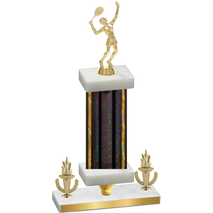 Premium Single Black Glacier Victory Tennis Trophy