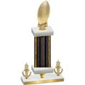 Premium Single Black Glacier Victory Football Trophy