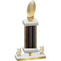 Premium Single Black Glacier Year Football Trophy