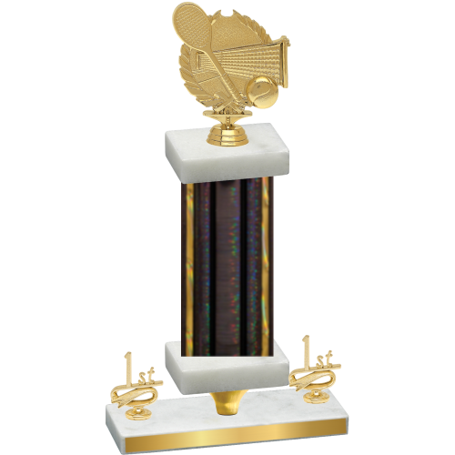 Premium Single Black Glacier First Place Tennis Trophy